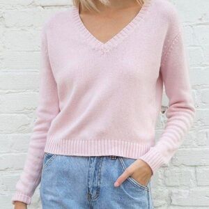 Brandy Melville blush pink leigh knit sweater